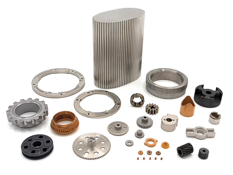 さまざまな材料、形状の焼結部品