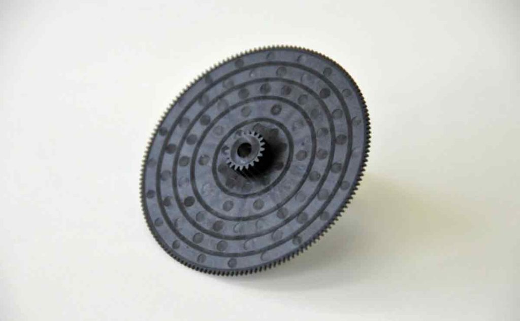 成形パフォーマンス：t 1.0 (最薄0.8)歯車成形