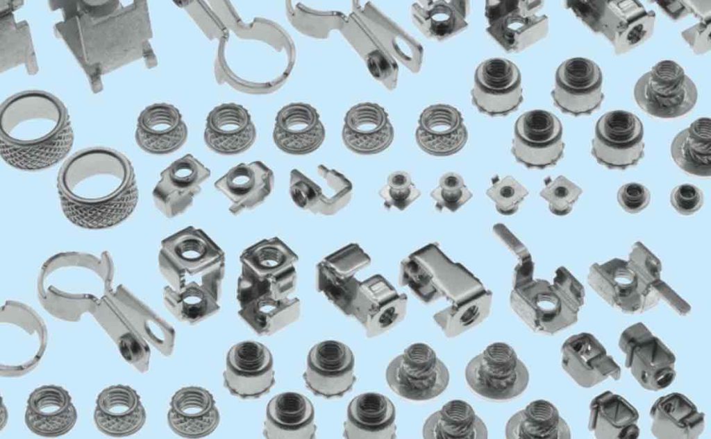 独自工法による各種ネジ付きプレス部品